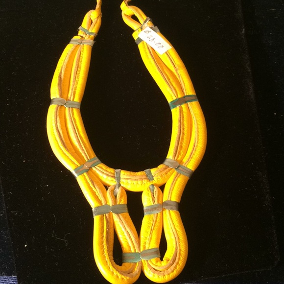 BUY NOW - Mustard Yellow Rope Necklace - Picture 2 of 4